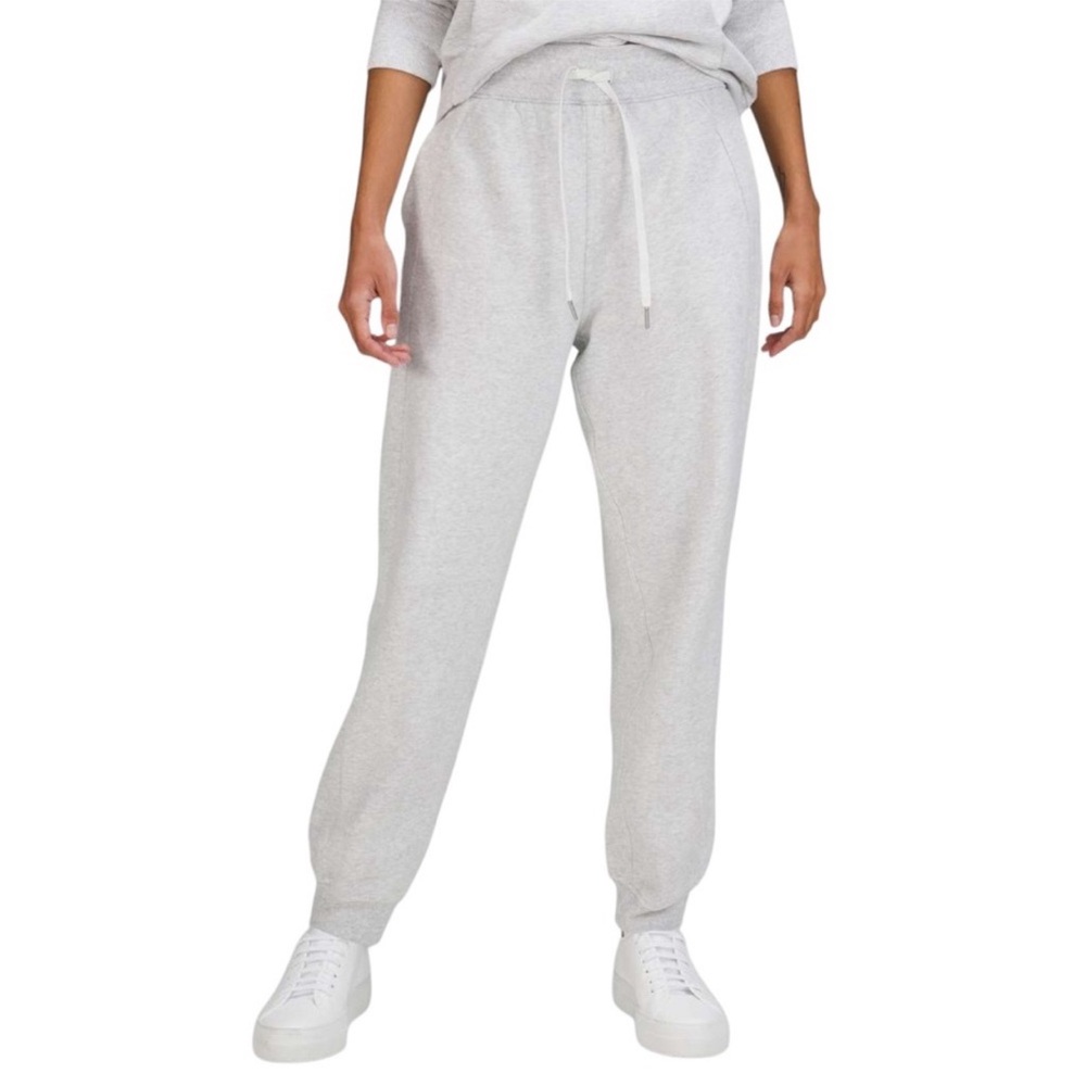 lululemon athletica Light Gray Drawstring Joggers